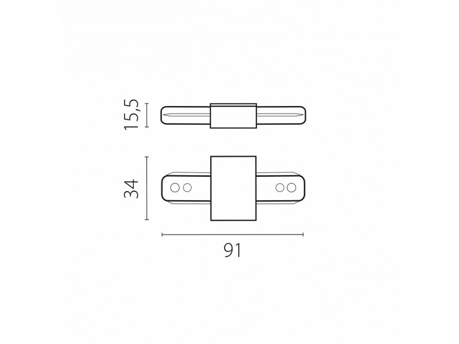 Токопровод центральный Lightstar Barra 502186-P