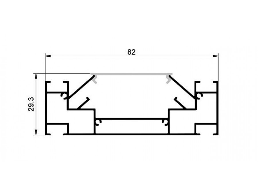 Комплект для встраиваемого монтажа трека Lightstar Barra 502430