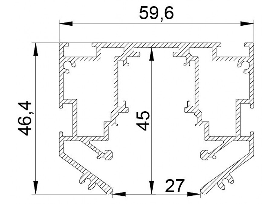 Трек встраиваемый Lightstar Uno Pro 509427