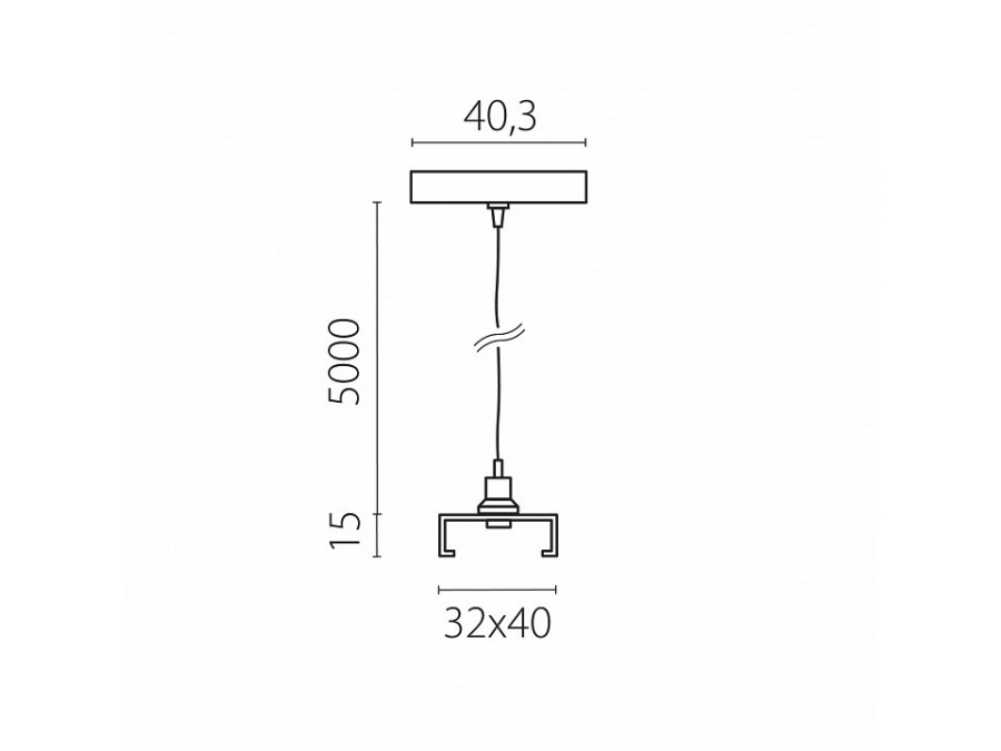 Подвес для трека Lightstar Quattro 504197-FR2