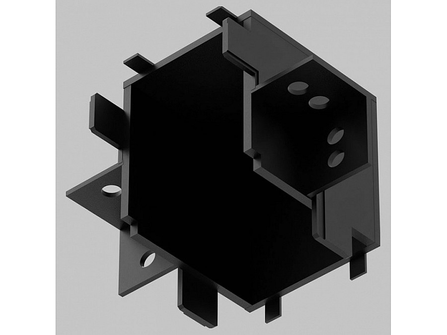 Соединитель угловой внутренний для треков встраиваемых Imex UT25 IL.0007.5200-BK