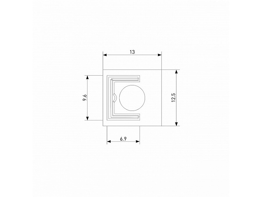 Заглушка для профиля с отверстием Elektrostandard ZLL ZLL-2-ALP024