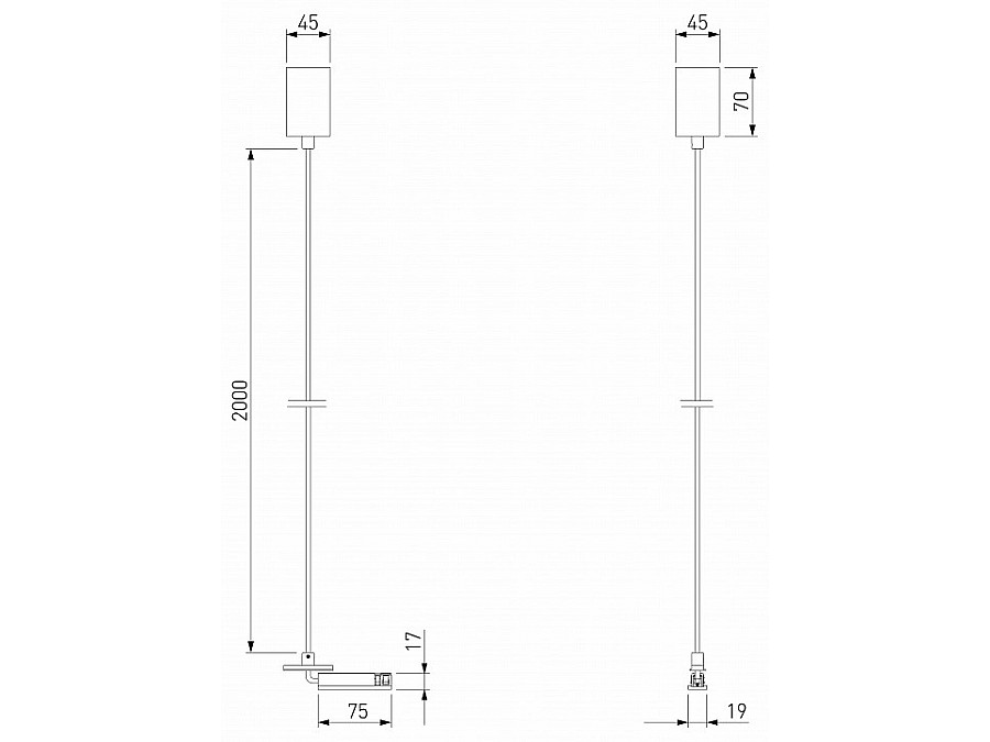 Подвес для трека Elektrostandard Line Magnetic a069703