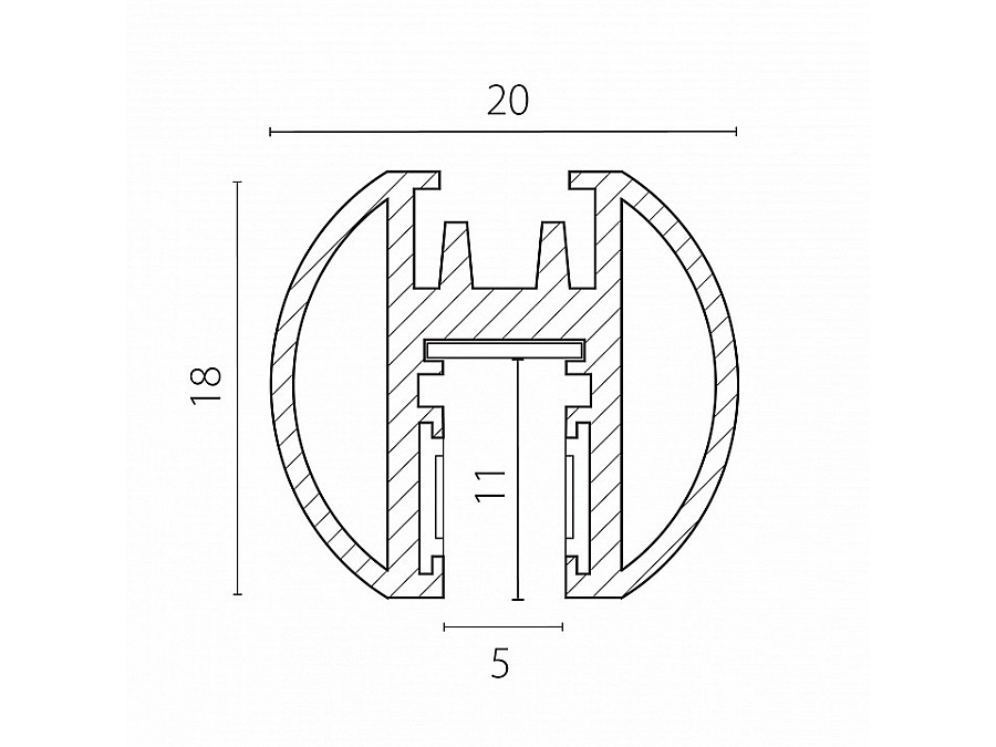 Трек накладной Lightstar Linea 506427