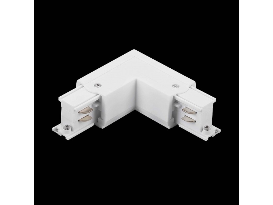 Соединитель угловой L-образный для треков накладных Lightstar Quattro 504126-FRPS