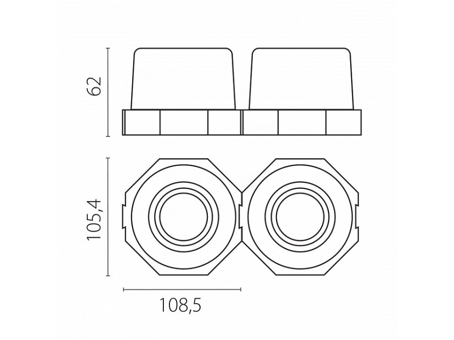 Рамка на 1 светильник Lightstar Anello 112000