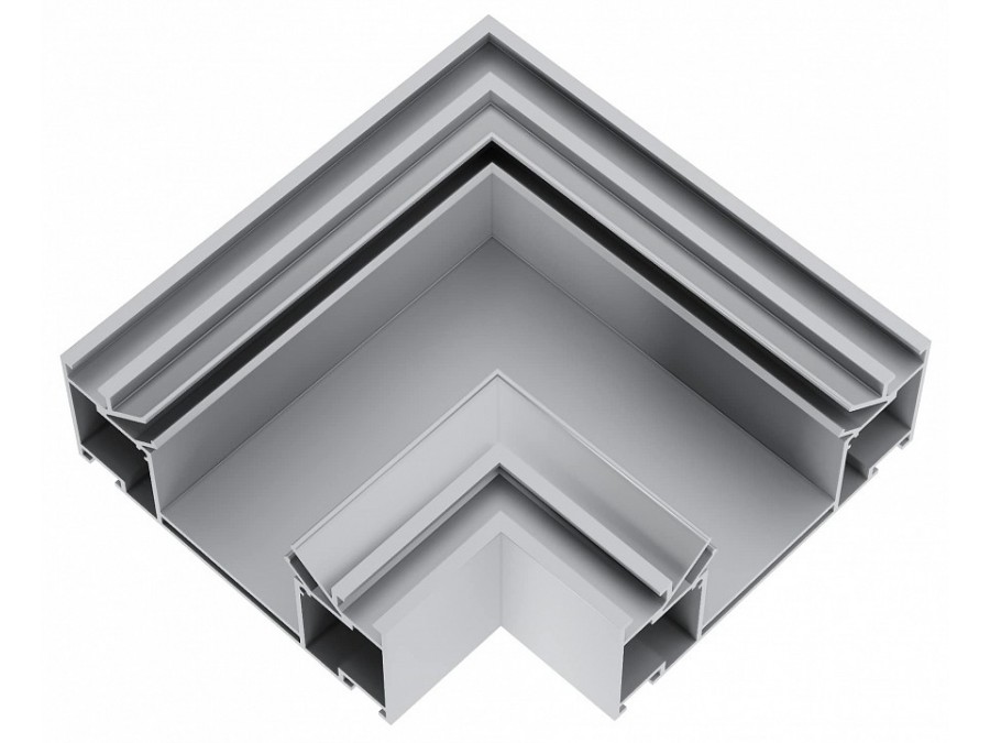 Соединитель угловой L-образный для треков накладных ST-Luce SKYLINE 48+ ST1047.599.00