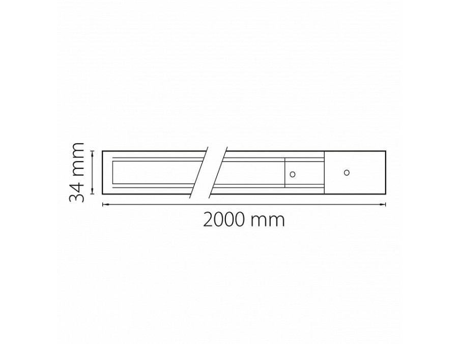 Трек накладной Lightstar Barra 502028-T