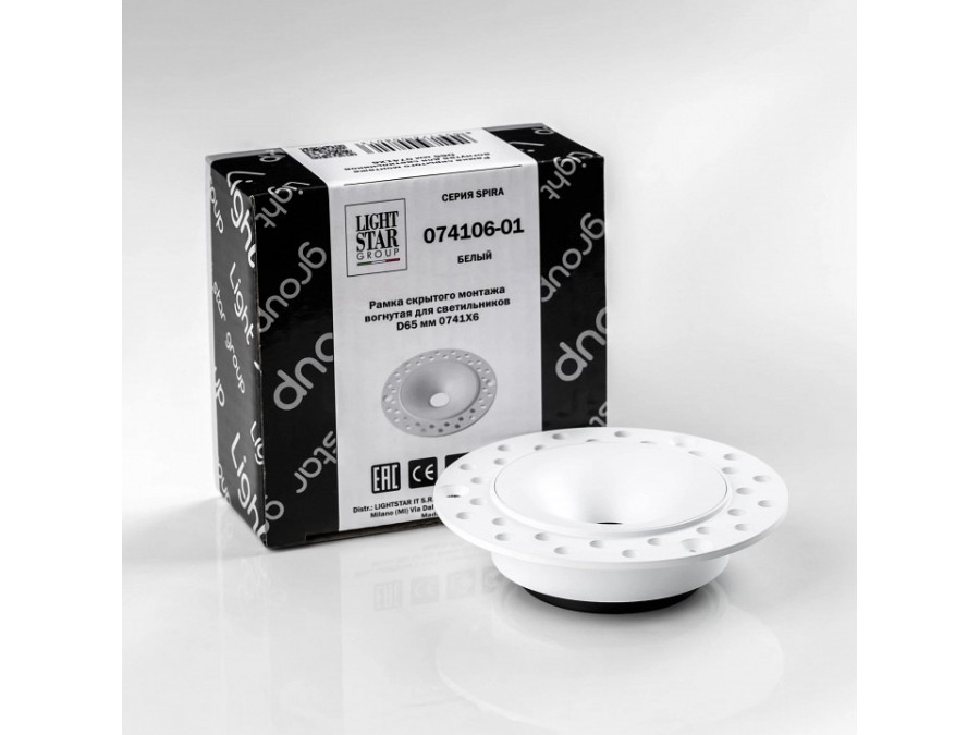 Рамка на 1 светильник Lightstar Spira 074106-01