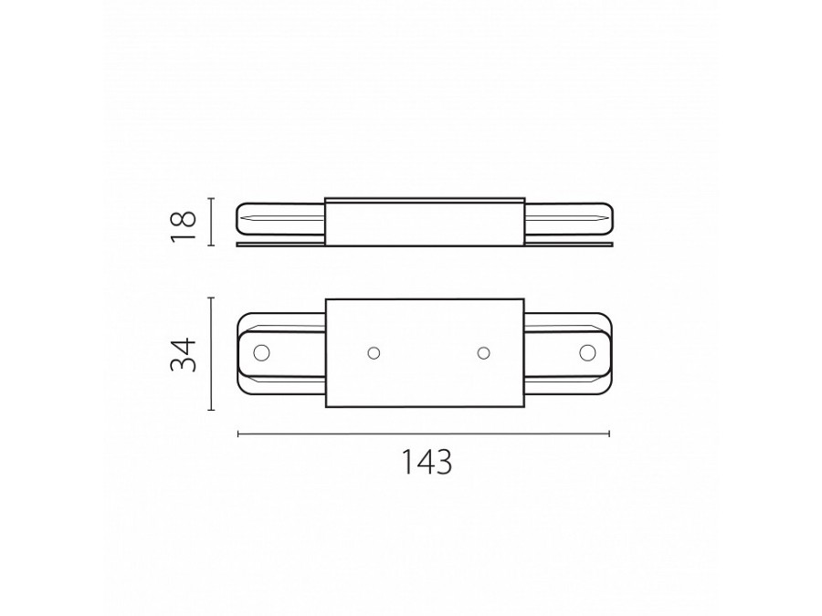 Токопровод центральный Lightstar Barra 502186-1