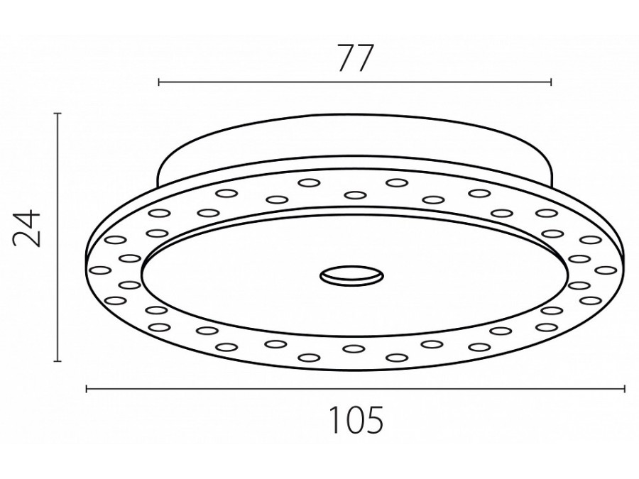 Рамка на 1 светильник Lightstar Spira 074206-02