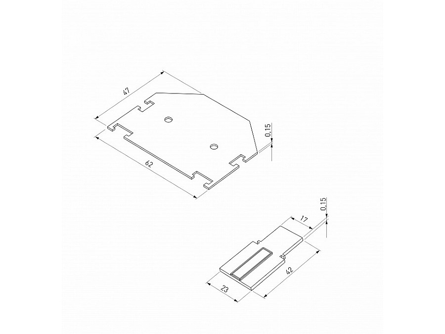 Заглушка для трека Elektrostandard Slim Magnetic 85233/00