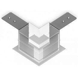 Соединитель угловой L-образный для треков встраиваемых Ambrella Light GL GL1039