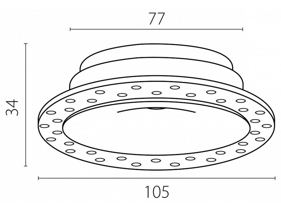 Рамка на 1 светильник Lightstar Spira 074206-01