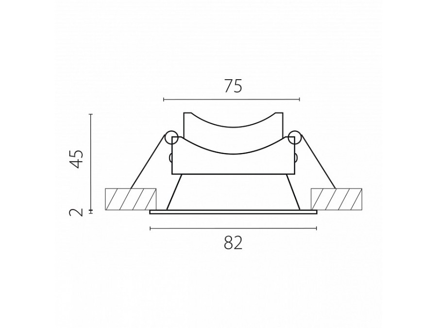 Рамка на 1 светильник Lightstar Piano 12907