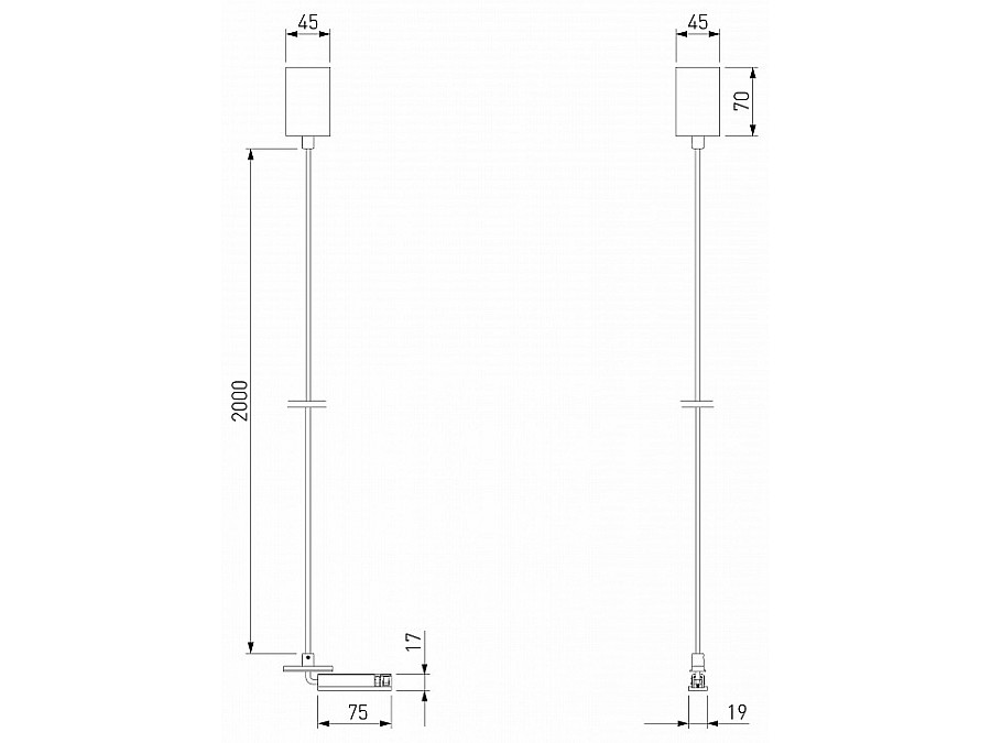 Подвес для трека Elektrostandard Line Magnetic a069726