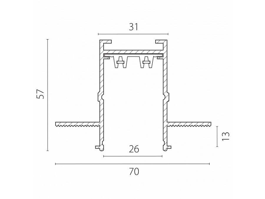 Трек встраиваемый Lightstar Teta Pro 505226