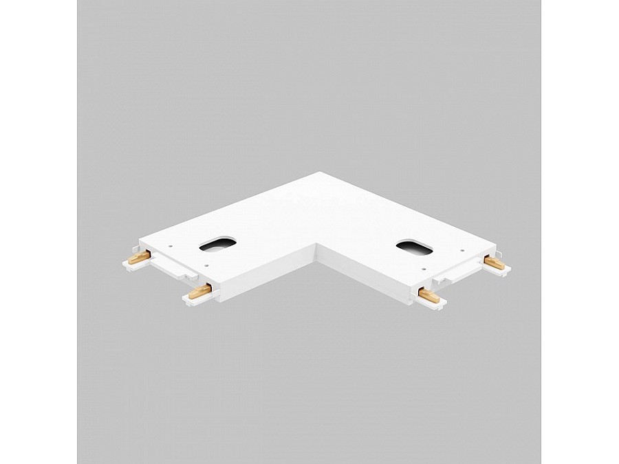 Соединитель угловой L-образный для треков накладных Imex UT25 IL.0007.3001 WH