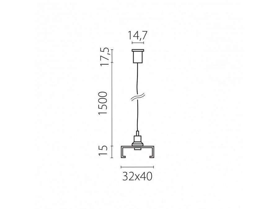 Подвес для трека Lightstar Quattro 504177-FR2