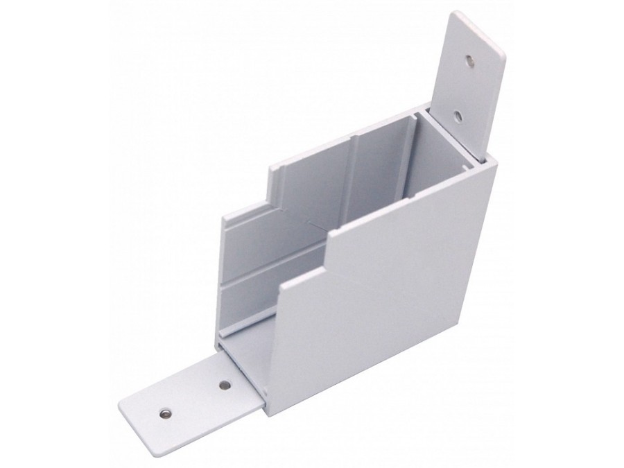 Соединитель угловой L-образный для треков накладных Lightstar Teta 505136-ALU