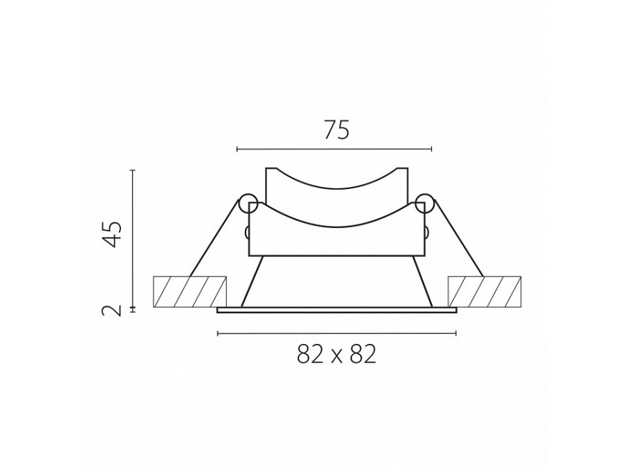 Рамка на 1 светильник Lightstar Piano 12927
