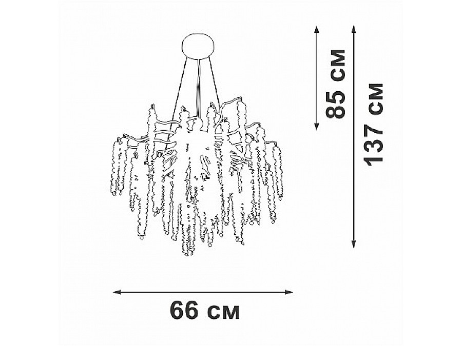 Подвесная люстра Vitaluce V28550 V28550-9/7S