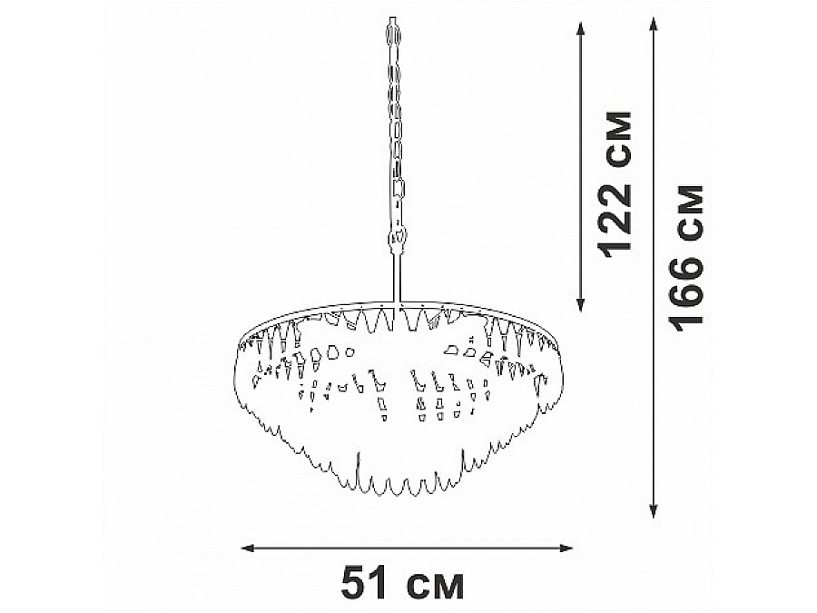 Подвесная люстра Vitaluce V5352 V5352-1/5