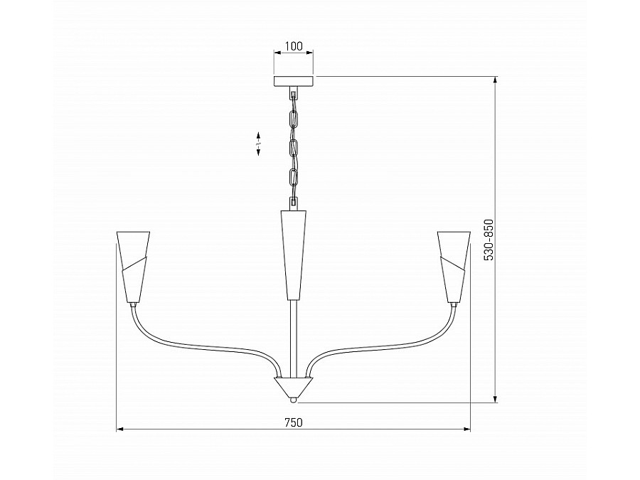 Подвесная люстра Eurosvet Rhyton 60167/6 латунь