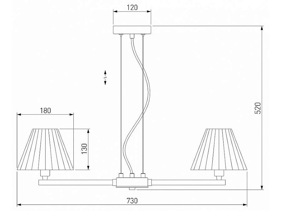 Подвесная люстра Eurosvet Peony 60136/6 хром/графит