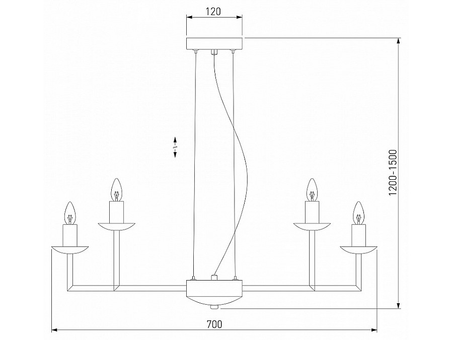 Подвесная люстра Eurosvet Cariso 60150/10 латунь