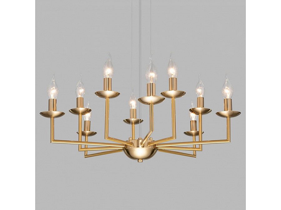 Подвесная люстра Eurosvet Cariso 60150/10 латунь