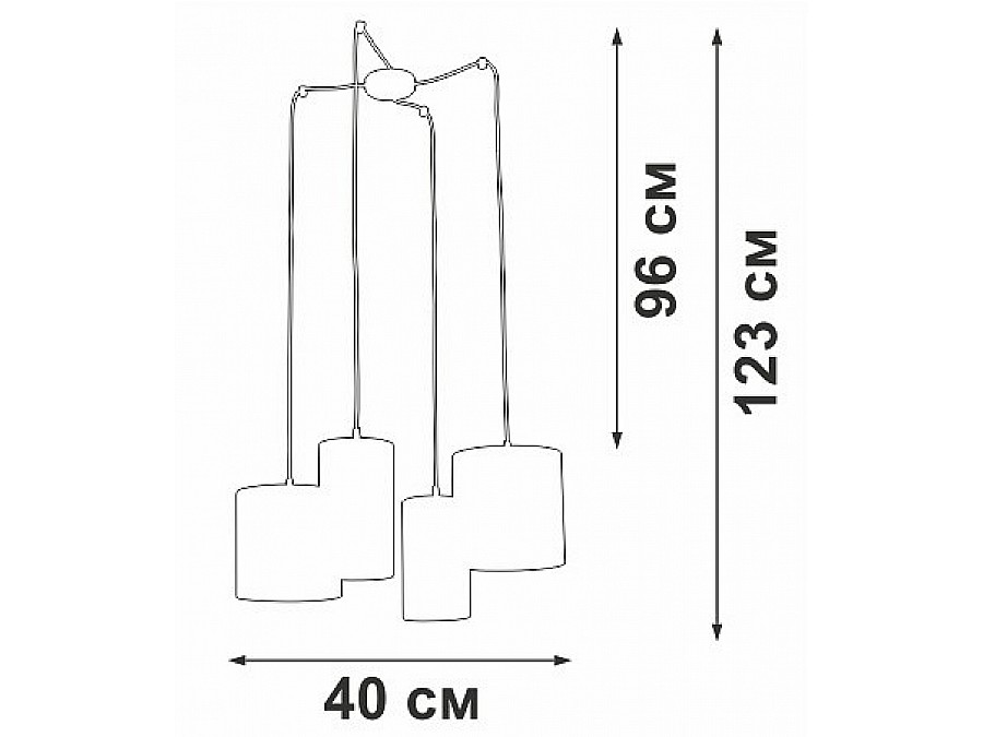 Подвесная люстра Vitaluce V3089 V3089-0/4S