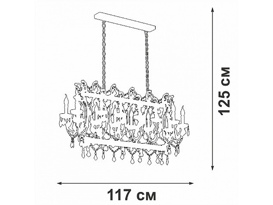 Подвесная люстра Vitaluce V5814 V5814-7/14