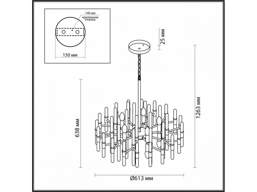 Подвесная люстра Odeon Light Stika 4988/10