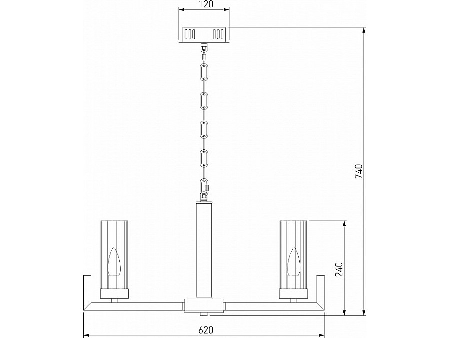 Подвесная люстра Eurosvet Arganie 60133/6 латунь