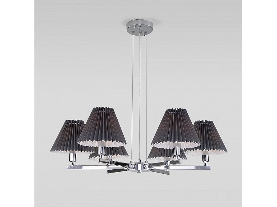 Подвесная люстра Eurosvet Peony 60136/6 хром/графит