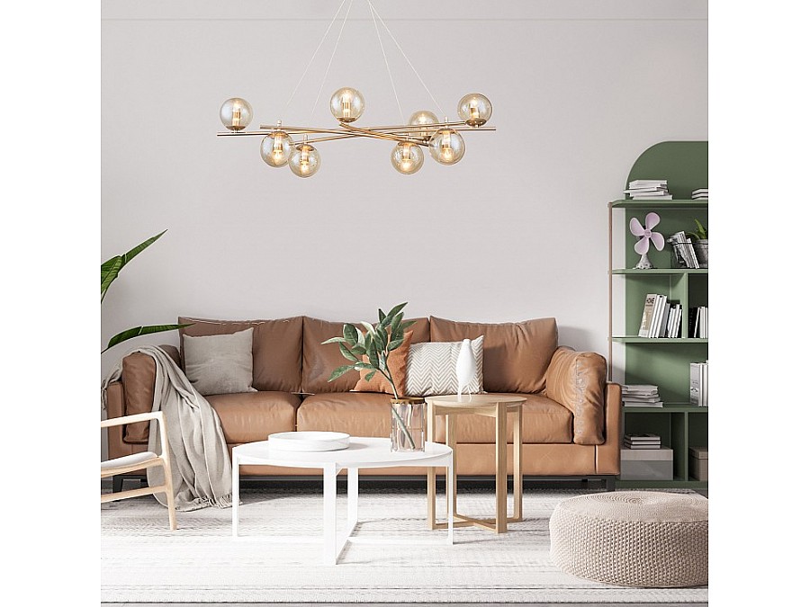 Подвесная люстра Escada Balance 1119/8S Gold