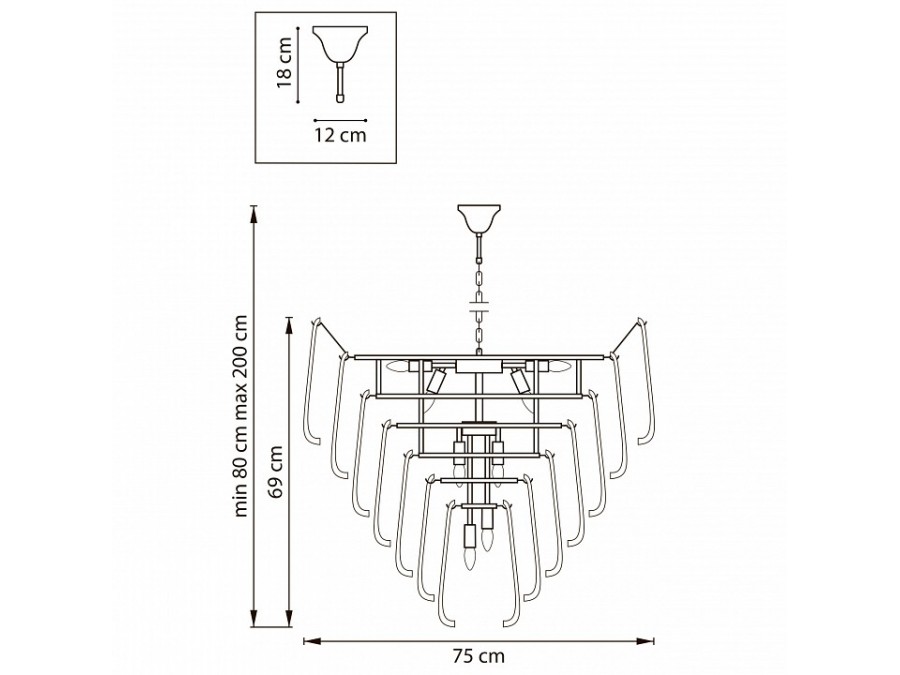 Подвесная люстра Lightstar Retro II 799182