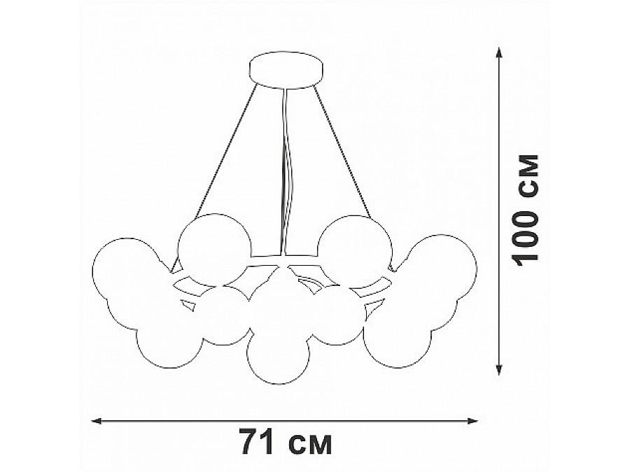 Подвесная люстра Vitaluce V48410 V48410-8/12S