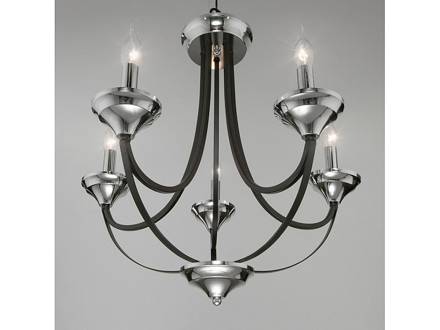 Подвесная люстра Eurosvet Lazzaro 60098/5 хром