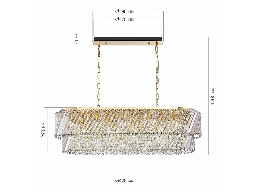 Подвесная люстра ST-Luce RITZ SL6138.303.14
