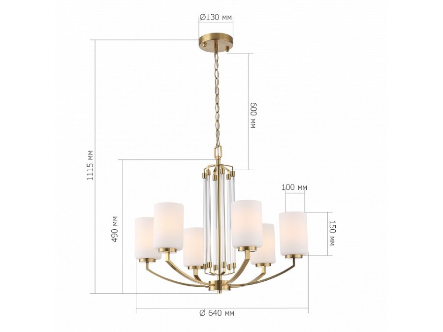 Подвесная люстра ST-Luce BRASS SL1403.303.06