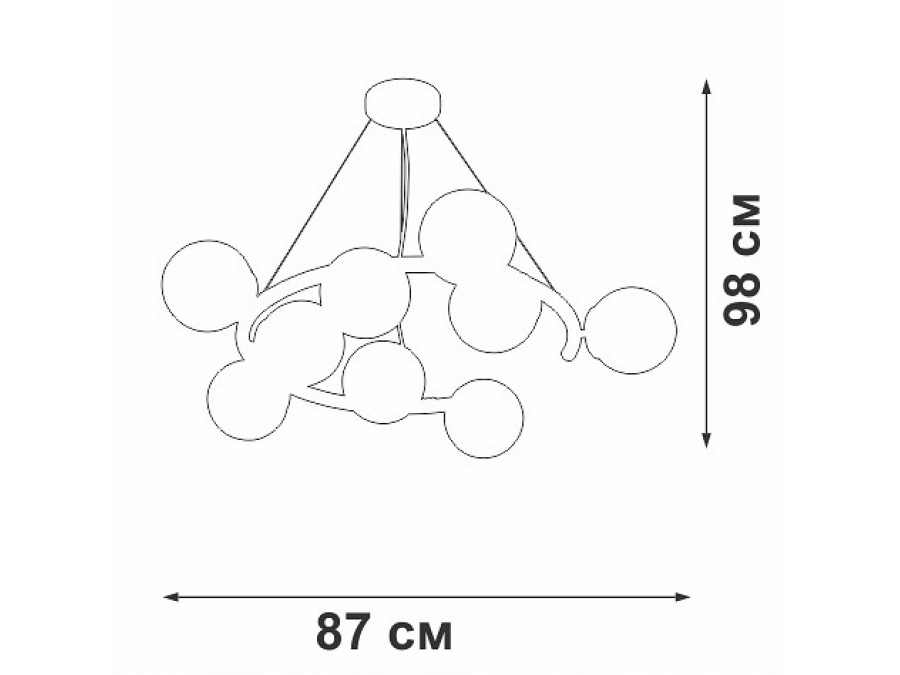Подвесная люстра Vitaluce V43680 V43680-8/9S