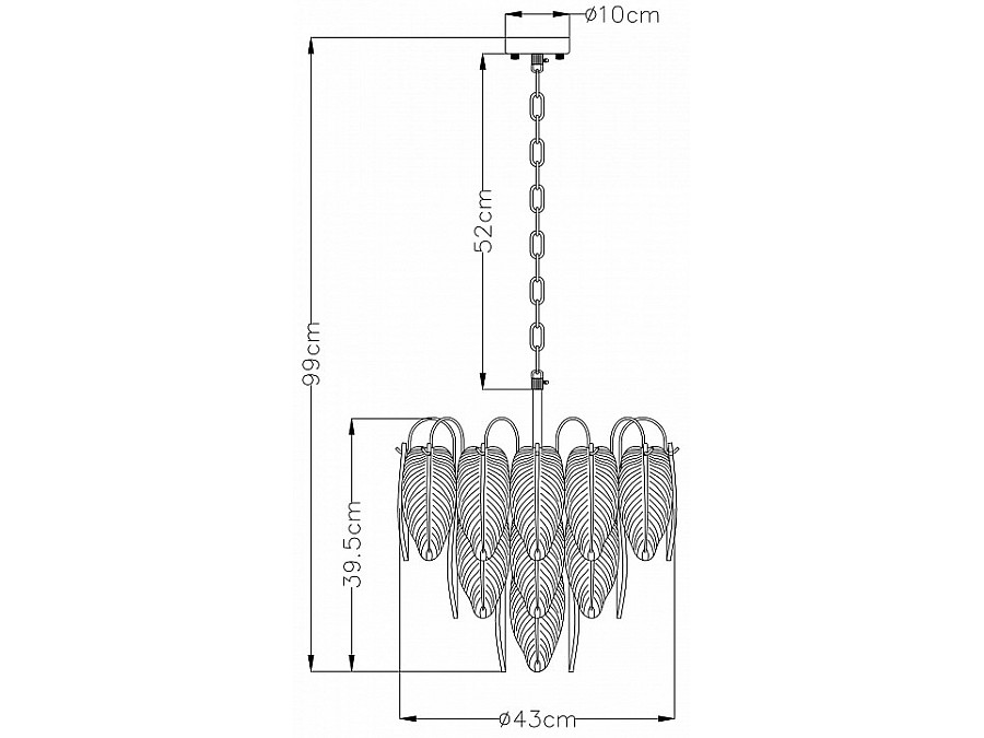 Подвесная люстра Arte Lamp Evie A4052LM-6SG