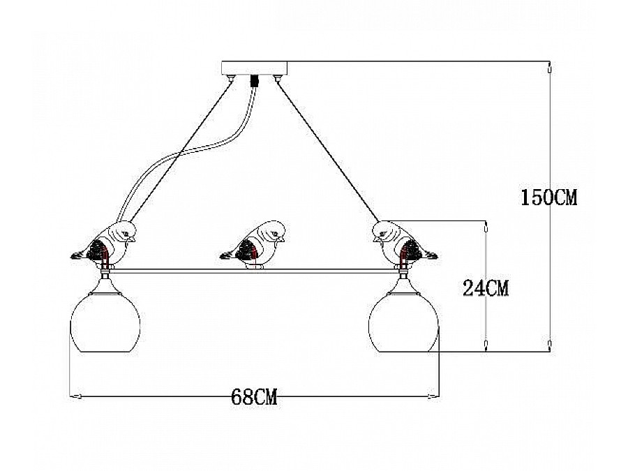 Подвесная люстра Arte Lamp Gemelli A2150SP-5WG