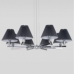 Подвесная люстра Eurosvet Peony 60136/8 хром/графит