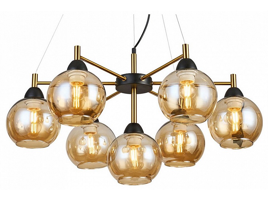 Подвесная люстра Imex MD.9056 MD.9056-7-P-BK+COP