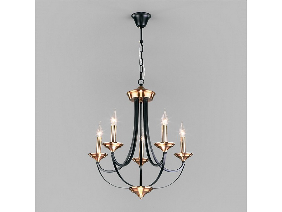 Подвесная люстра Eurosvet Lazzaro 60098/5 черный