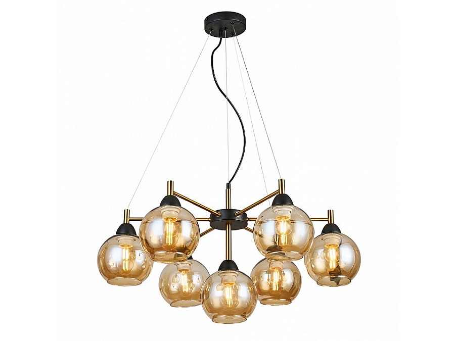 Подвесная люстра Imex MD.9056 MD.9056-7-P-BK+COP