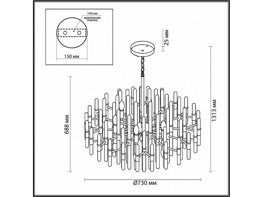 Подвесная люстра Odeon Light Stika 4988/12
